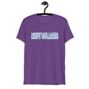 Mountain Lakes Mens Swimming Short sleeve t-shirt-purple