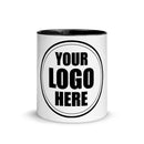 White Ceramic Mug with Color Inside