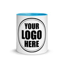 White Ceramic Mug with Color Inside