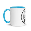 White Ceramic Mug with Color Inside