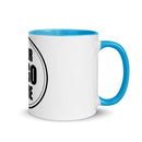 White Ceramic Mug with Color Inside