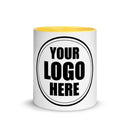 White Ceramic Mug with Color Inside