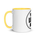 White Ceramic Mug with Color Inside