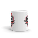 Haverford Men's Lacrosse 50 Year White glossy mug