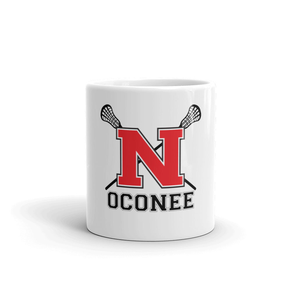 NOHS Lacrosse White glossy mug