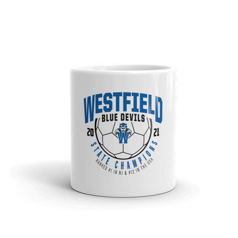 WHS Soccer White glossy mug