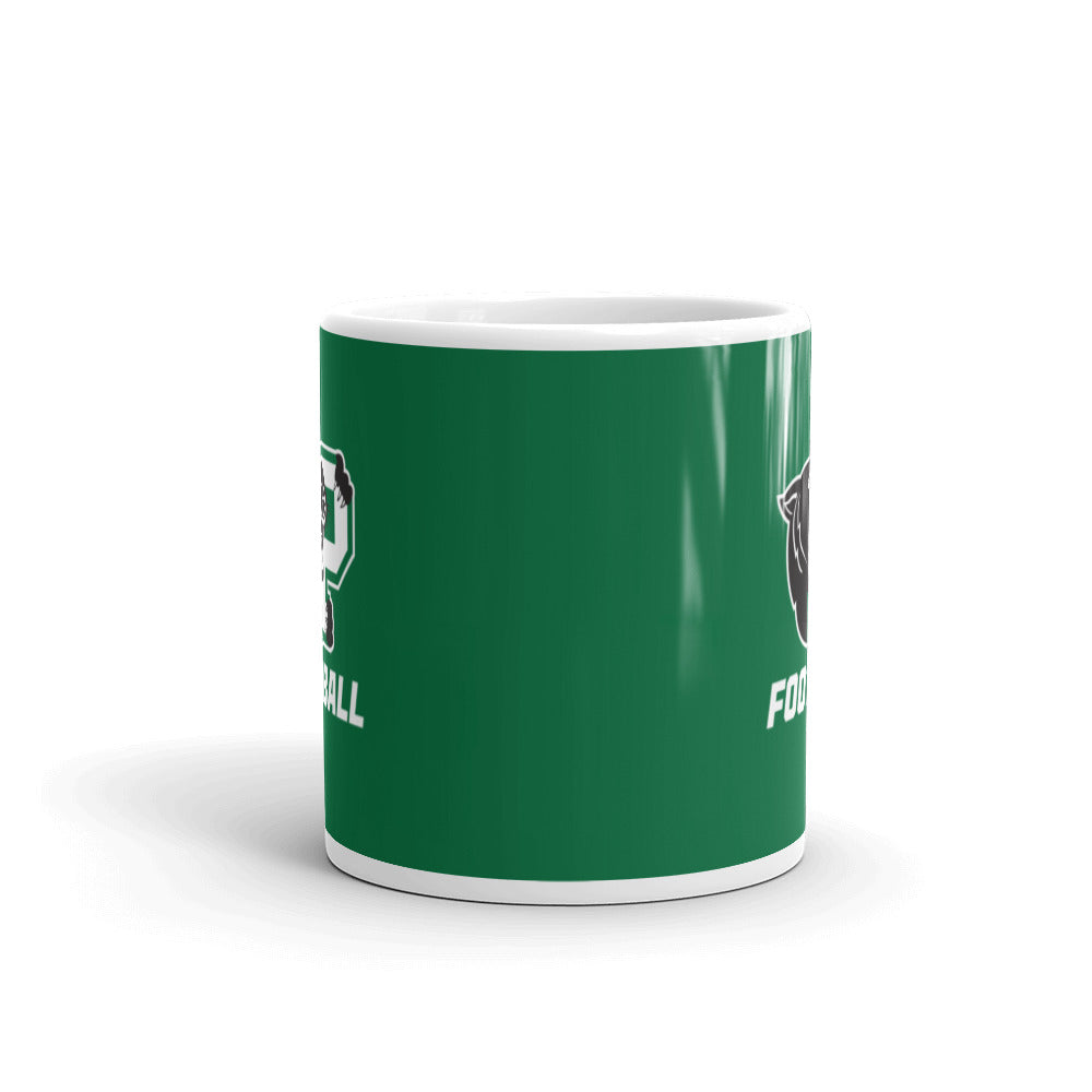 Palmer Football White glossy mug