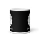 Taza blanca brillante de miembro vitalicio de EMU