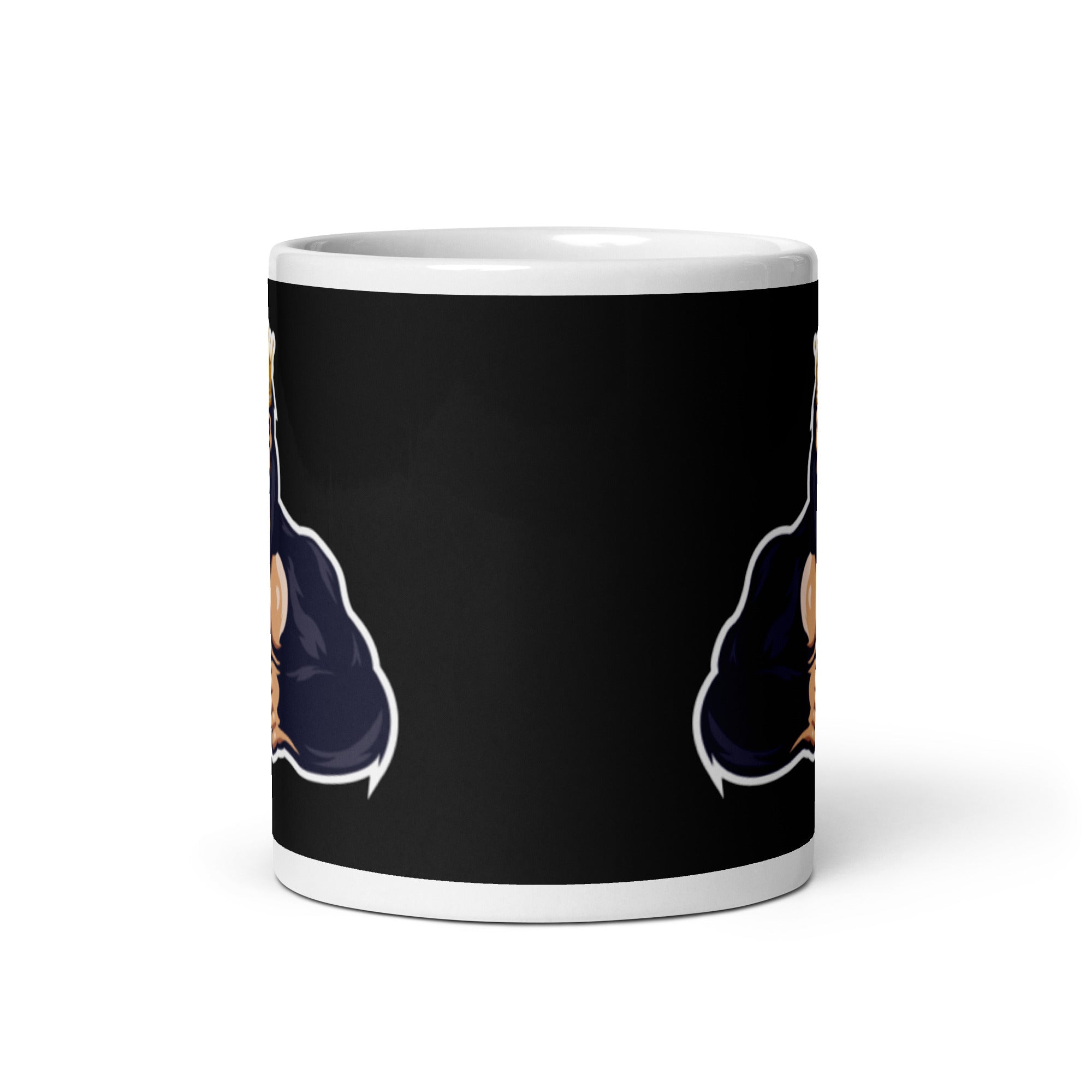 Bsty White glossy mug