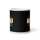 BSU White glossy mug