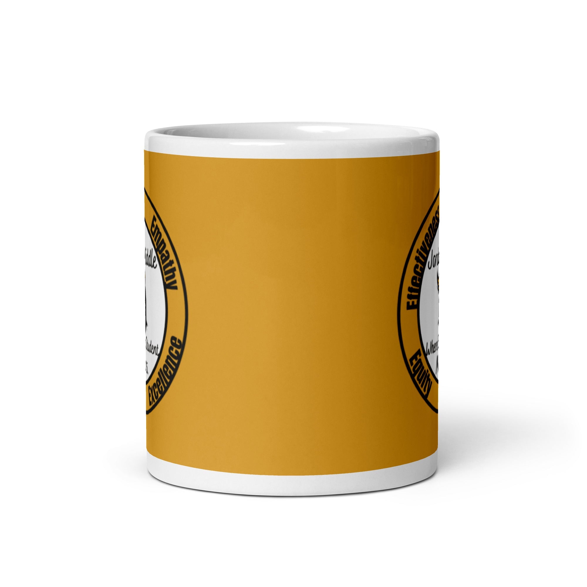 JMS White glossy mug