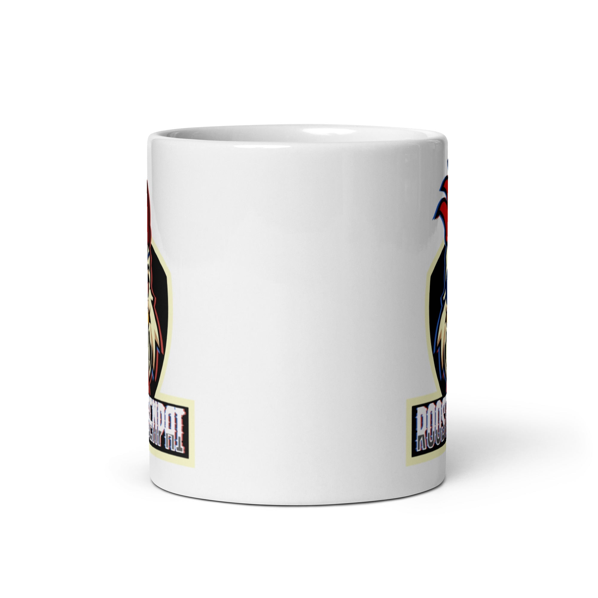 RS White glossy mug