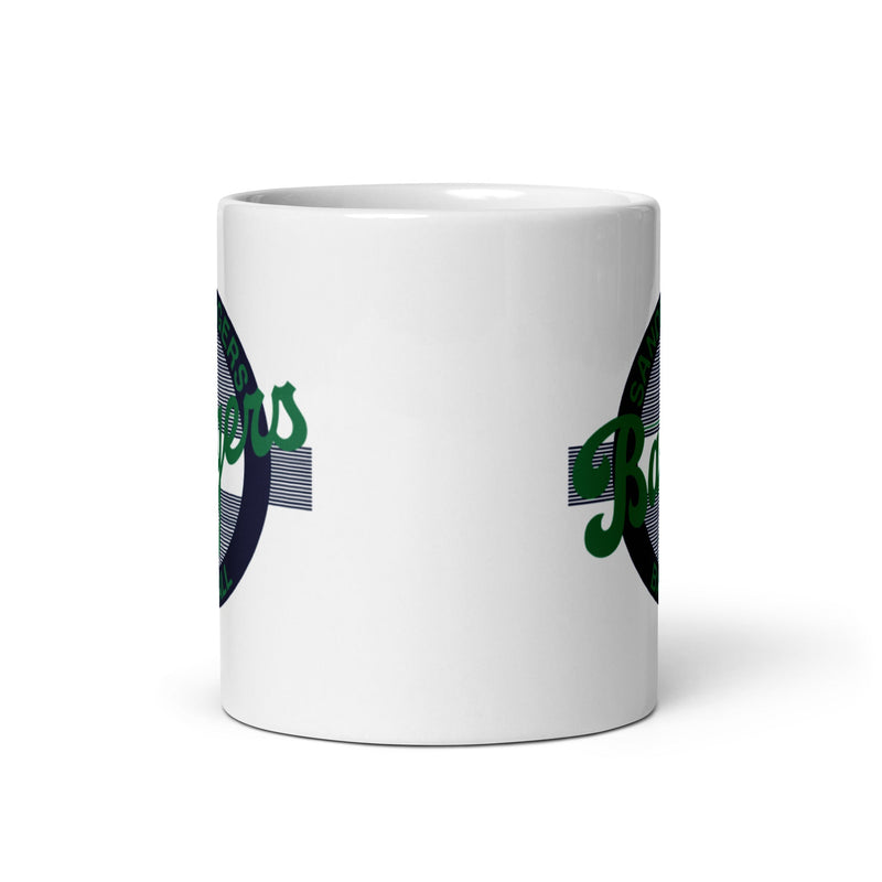 SB White glossy mug
