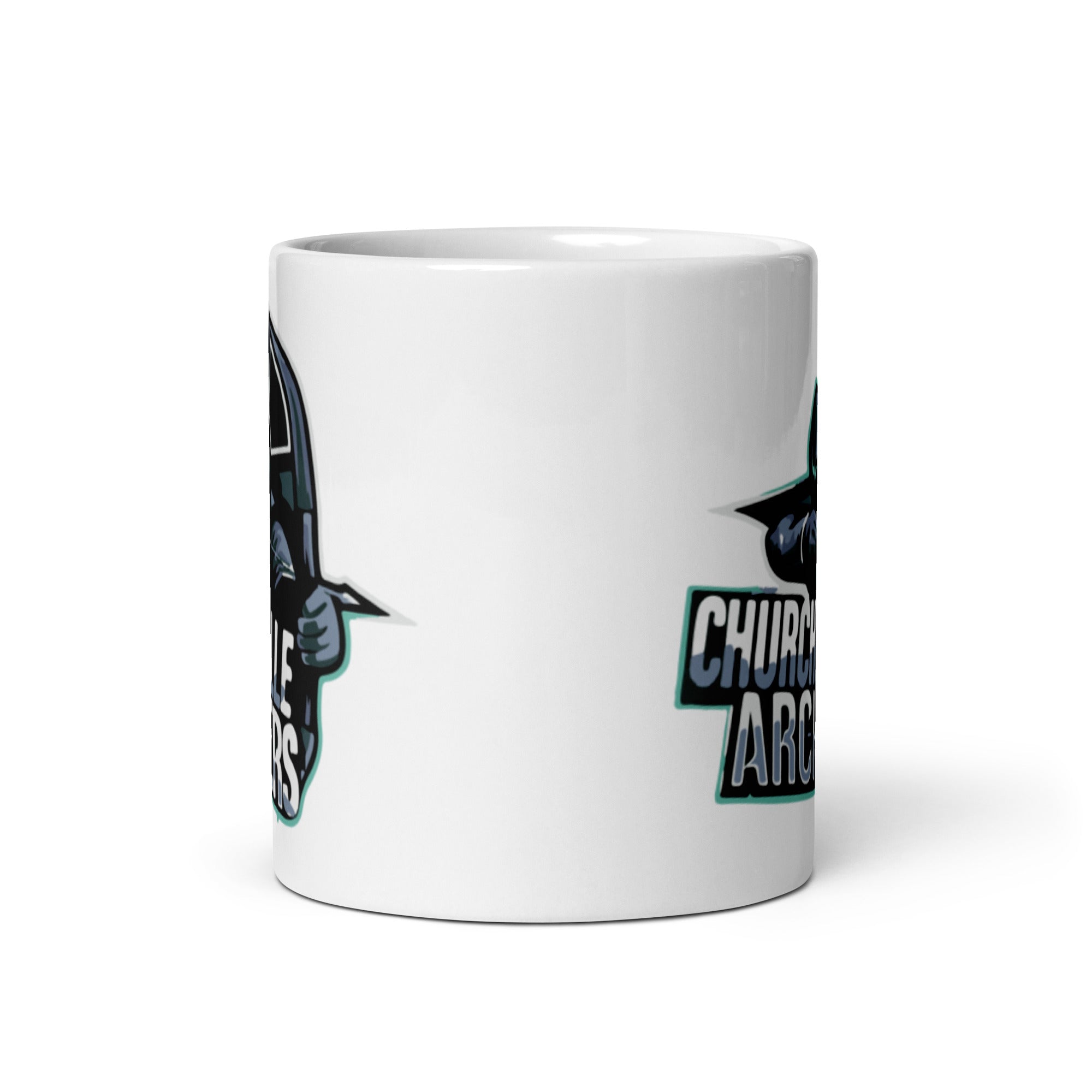 CW White glossy mug