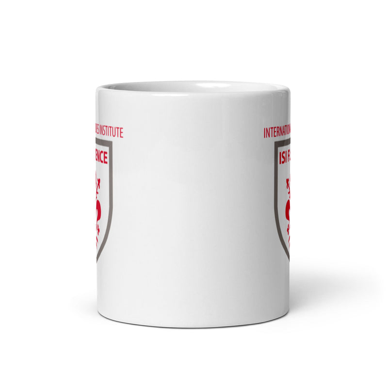 ISI White glossy mug