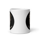 Taza blanca brillante DR