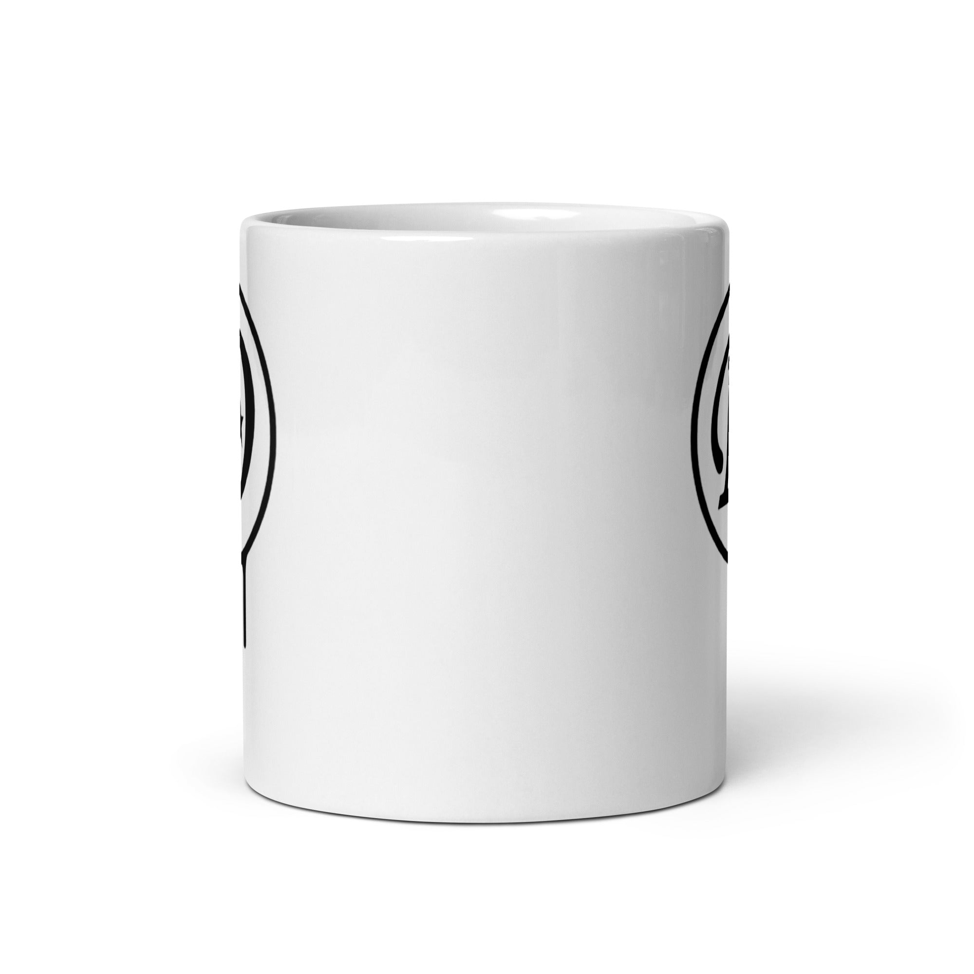 DD White glossy mug