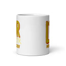 L’or Noir White glossy mug