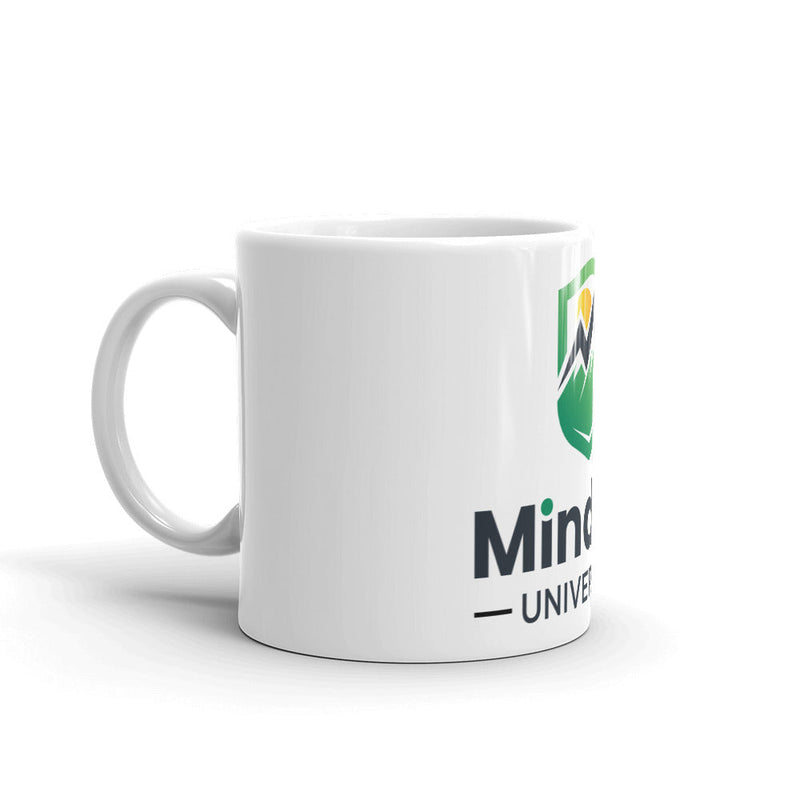 Mindset Univ. White glossy mug