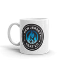 NJ Heat Lacrosse White glossy mug