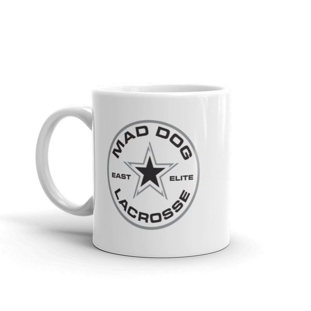 Mad Dog East Elite White glossy mug