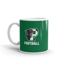 Taza Palmer Football blanca brillante