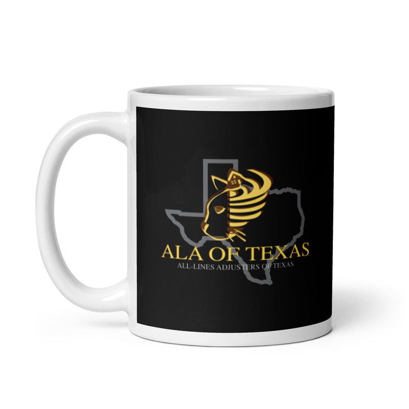 Taza blanca brillante ALA of Texas