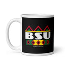 BSU White glossy mug