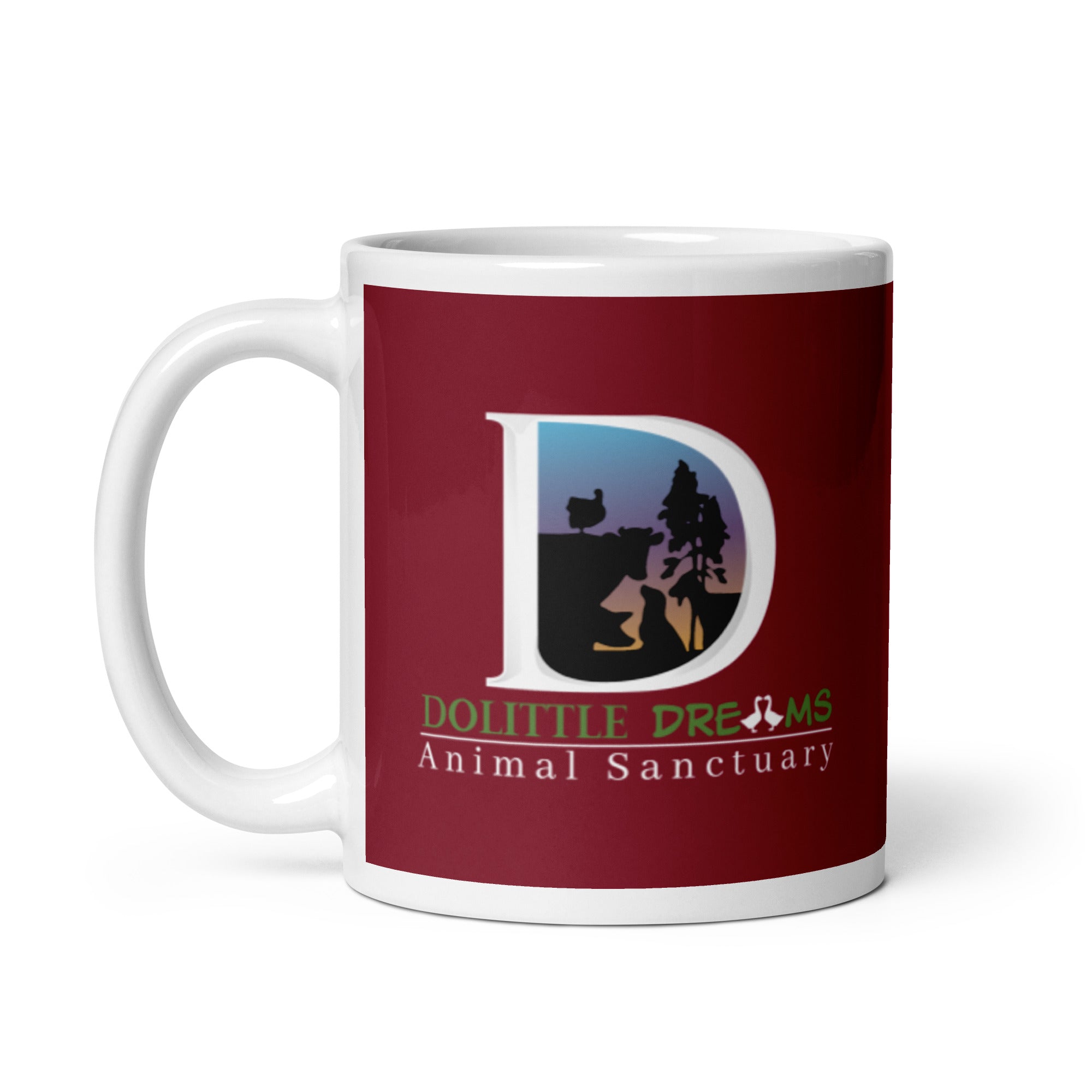 DD White glossy mug