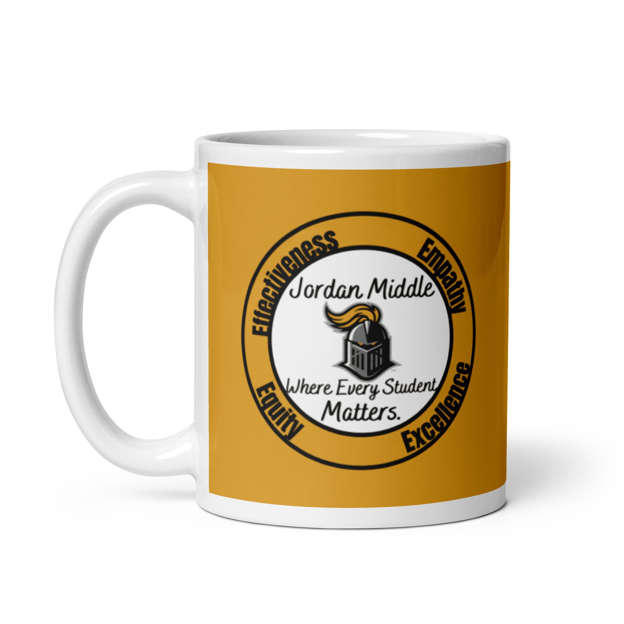 JMS White glossy mug
