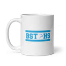 BST White glossy mug