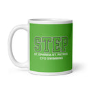 Taza blanca brillante SPCYO STEP