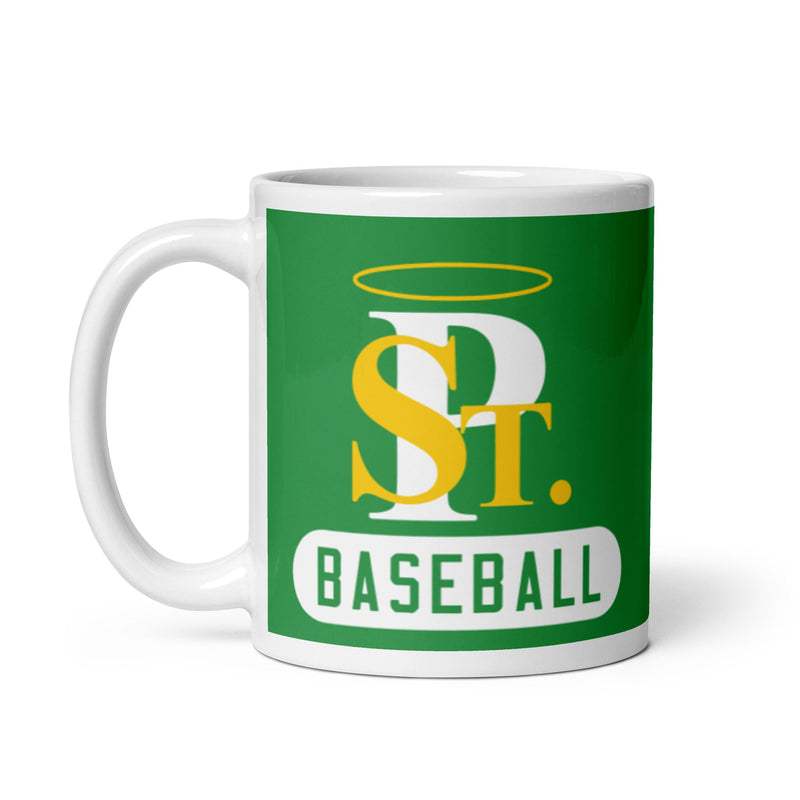 Taza blanca brillante de béisbol SPCYO