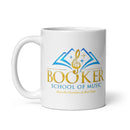 Taza blanca brillante BSM