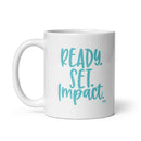 Taza blanca brillante MGC Ready Set Impact
