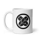 KD White glossy mug