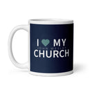 JWC White glossy mug