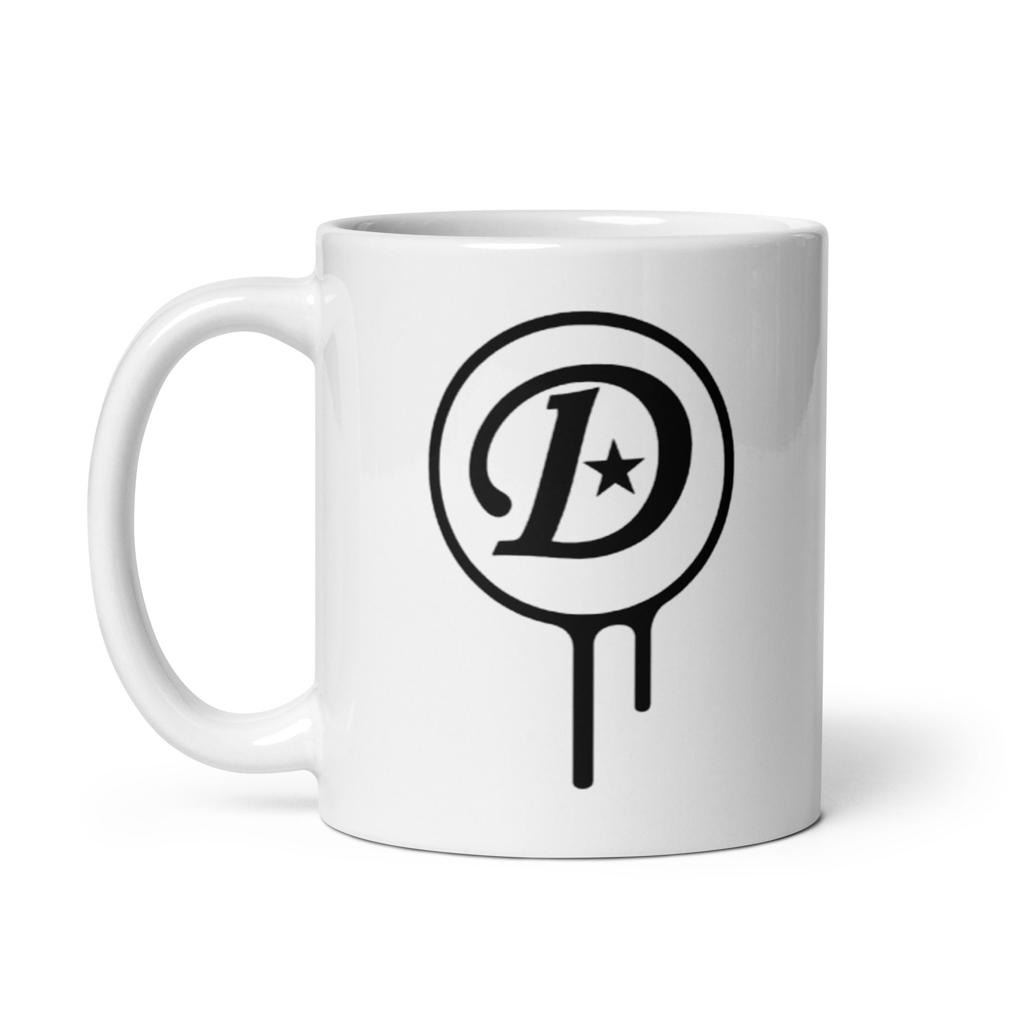 DD White glossy mug