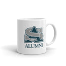 Hermits Alumni White glossy mug