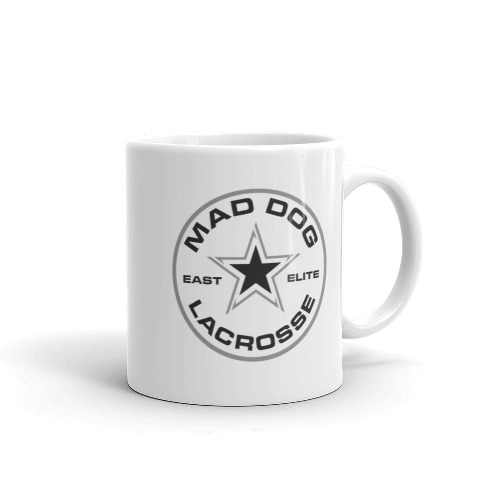 Mad Dog East Elite White glossy mug