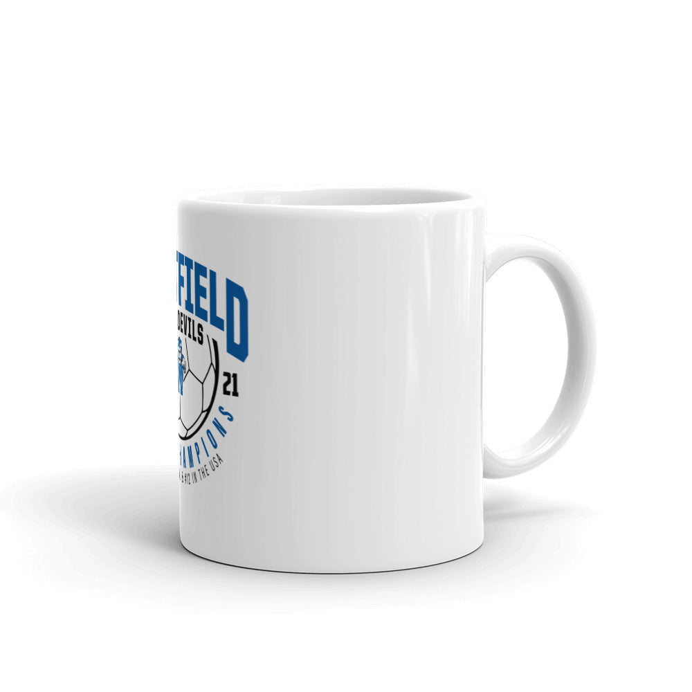 WHS Soccer White glossy mug