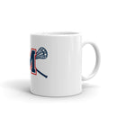 Mendham HS Girls Lacrosse White glossy mug