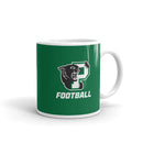 Taza Palmer Football blanca brillante
