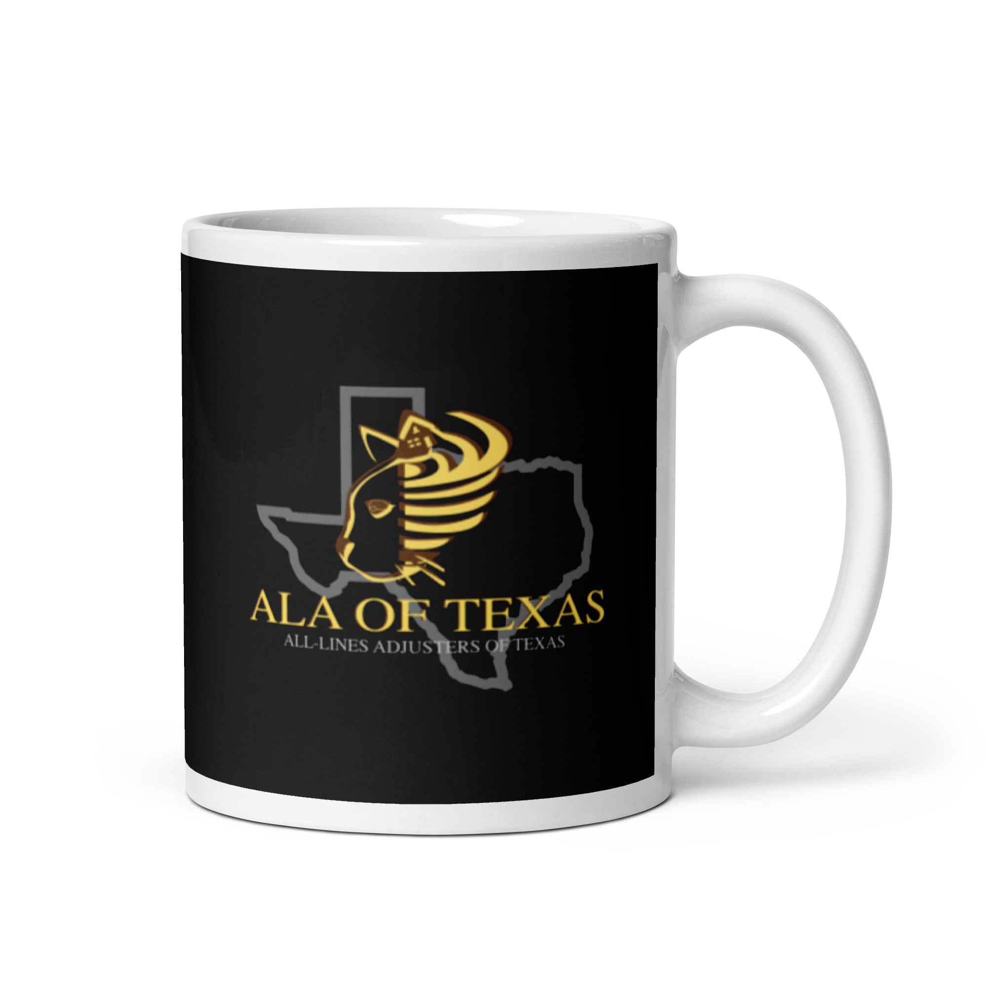 Taza blanca brillante ALA of Texas