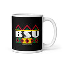 BSU White glossy mug