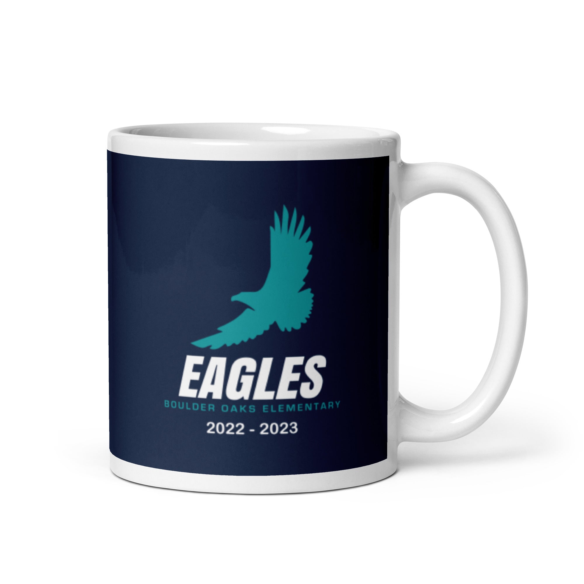 BOES White glossy mug