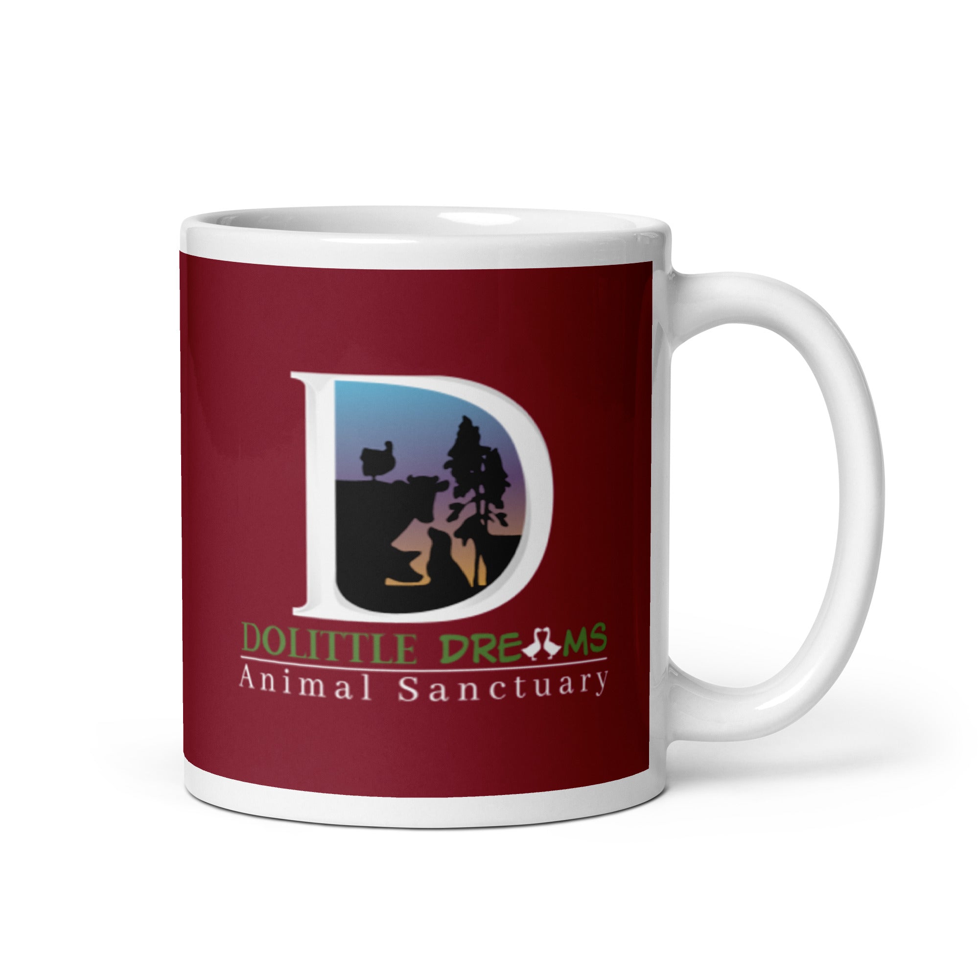 DD White glossy mug