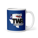 TWA White glossy mug
