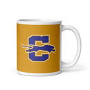 CA White glossy mug