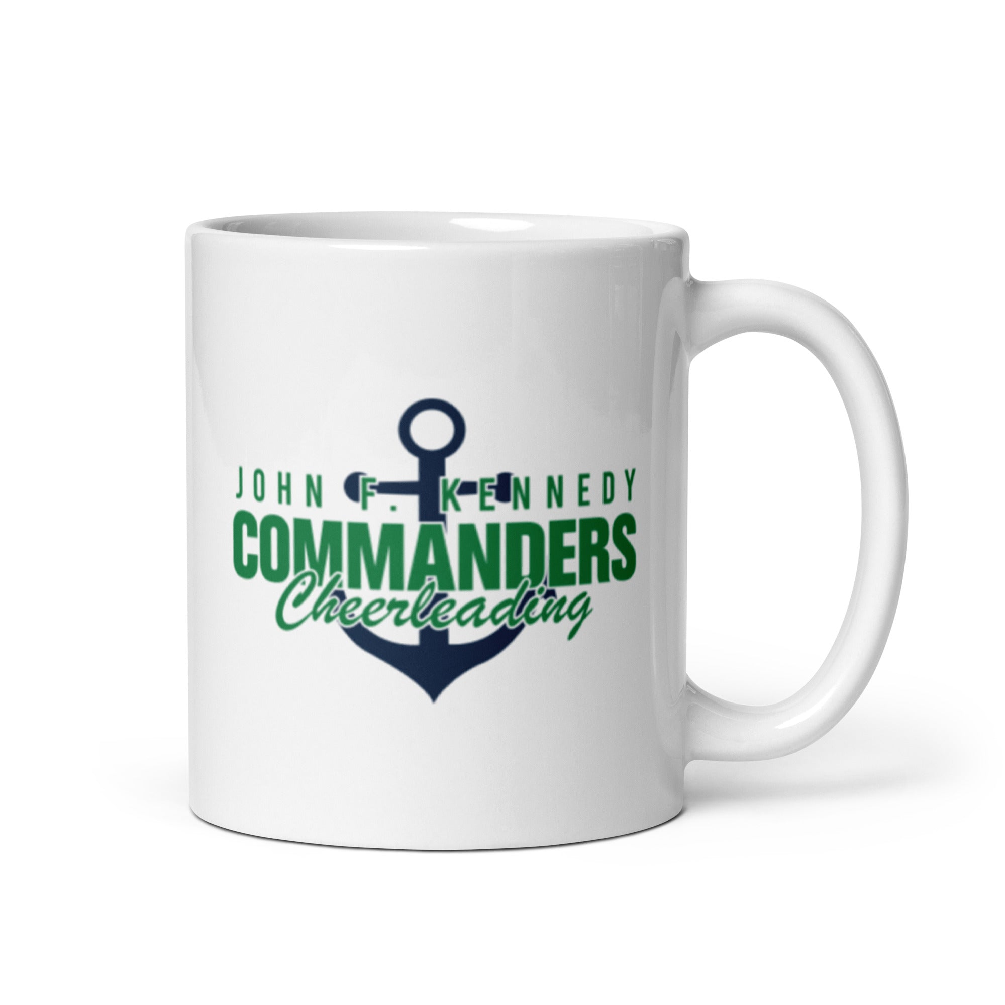 JFKC White glossy mug